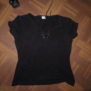 H&M Black Short Sleeve Top
